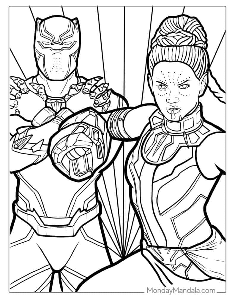 20 Black Panther Coloring Pages (Free ...