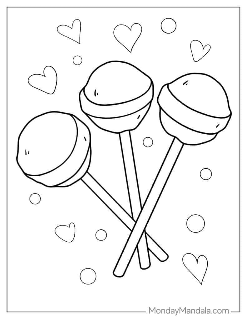 20 Lollipop Coloring Pages (Free PDF ...