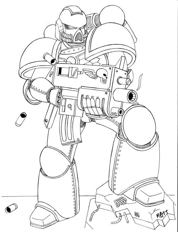 Introducing the Fierce Space Marine Artwork