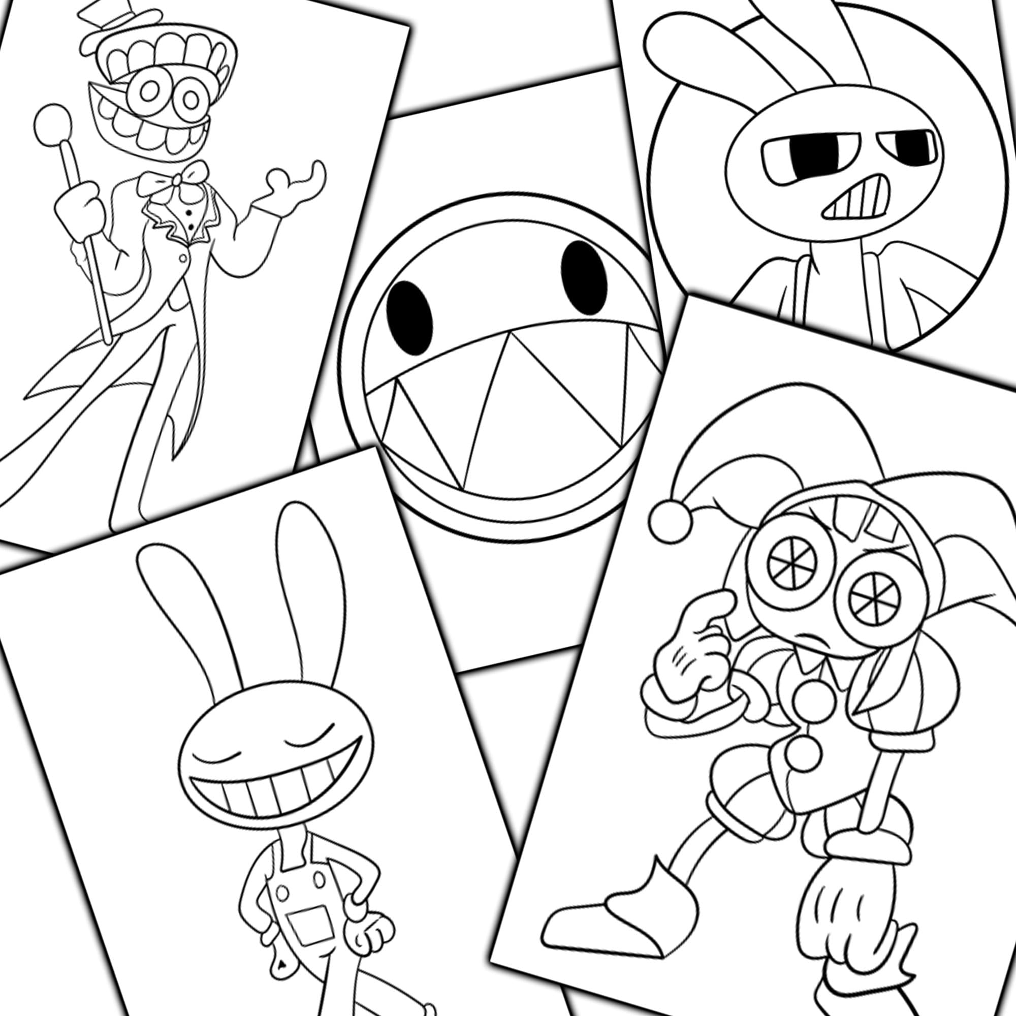 Digital Circus Digital Coloring Pages ...