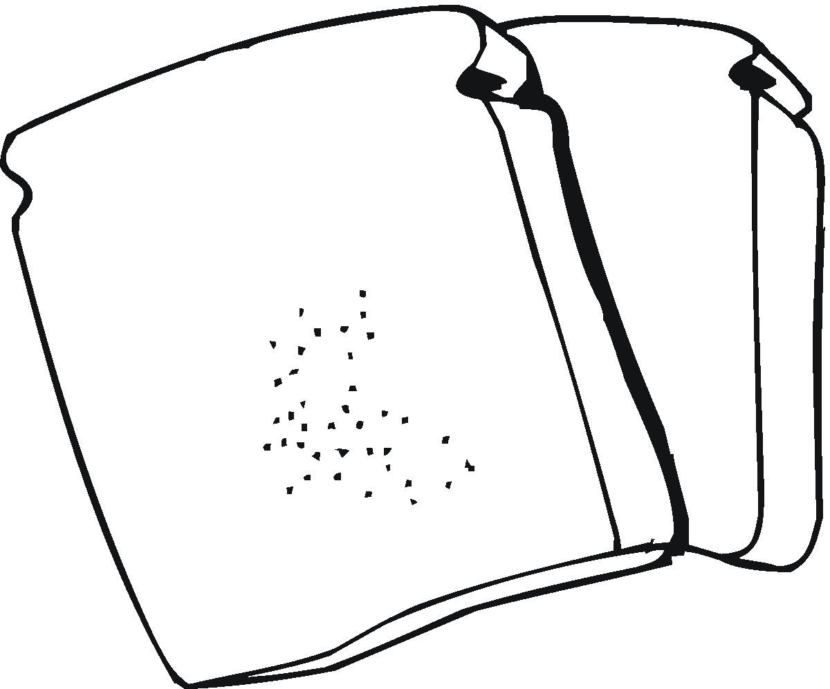 Toast Colouring Page - ClipArt Best