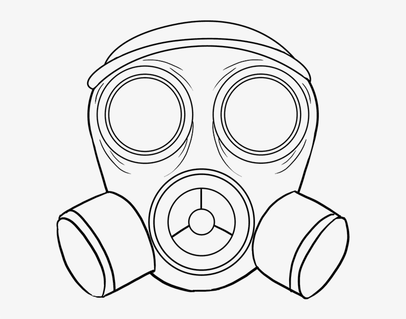 How To Draw A Gas Mask Really - Draw A Gas Mask Transparent PNG - 680x678 -  Free Download on NicePNG