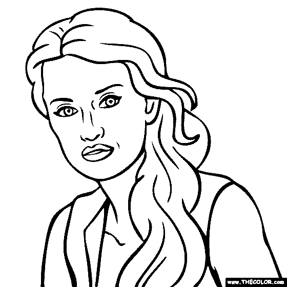 Famous Actress Coloring Pages