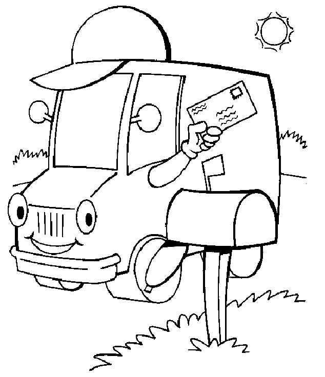 Mailman Coloring Pages - Best Coloring Pages For Kids