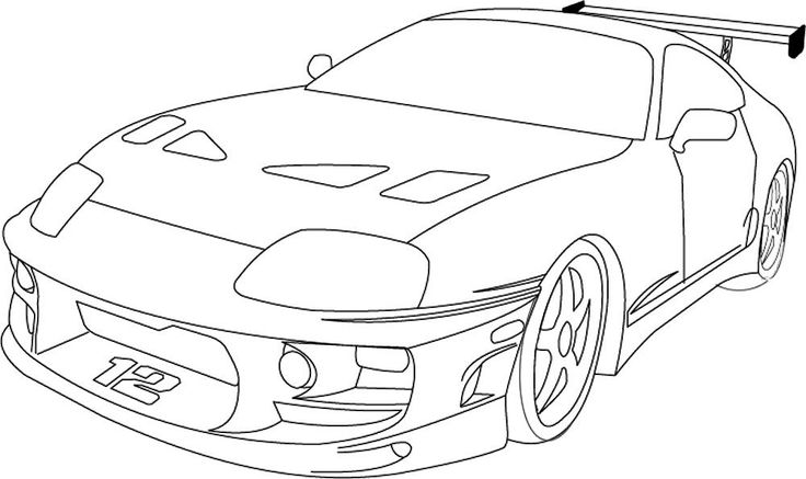 Toyota supra, Cars coloring pages ...