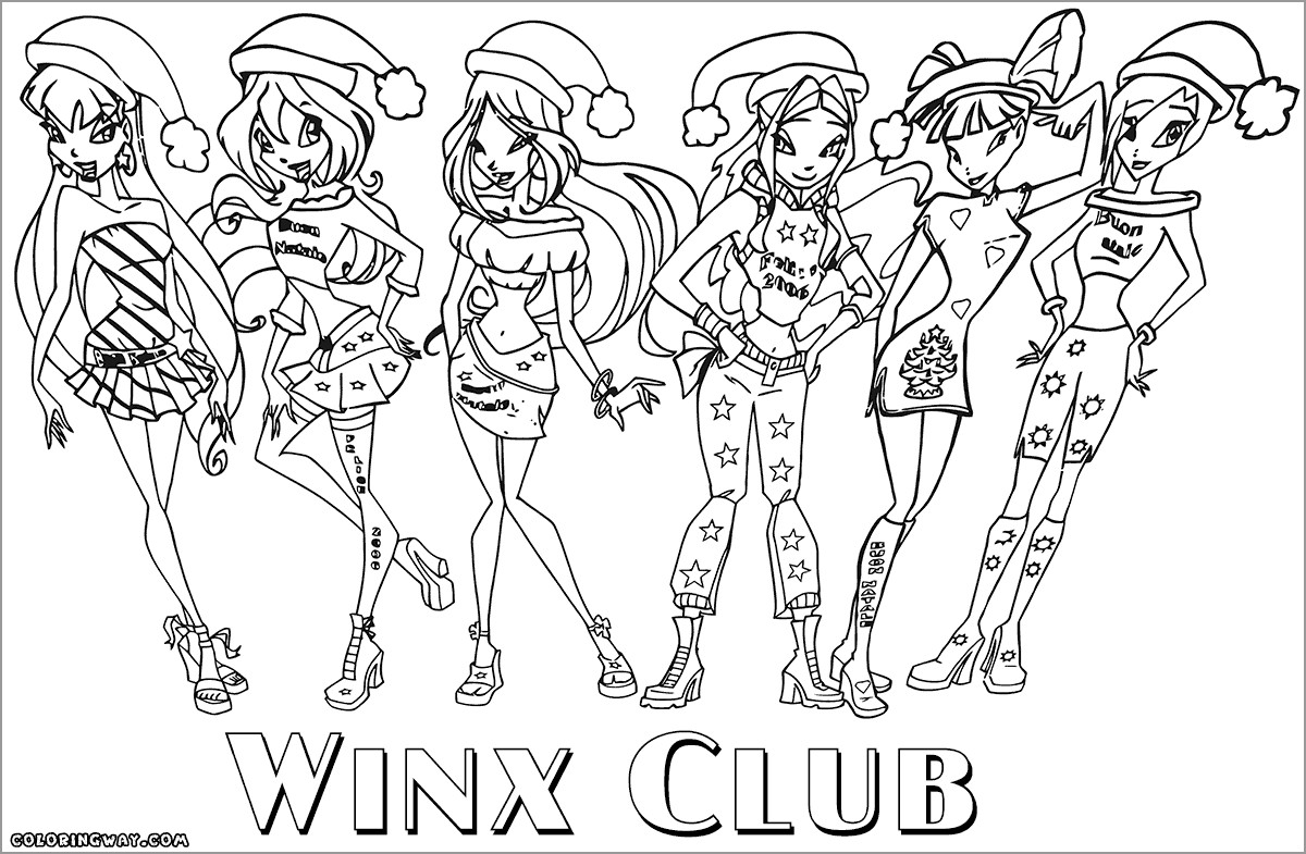 Winx Club Fairy Coloring Page for Kids - ColoringBay