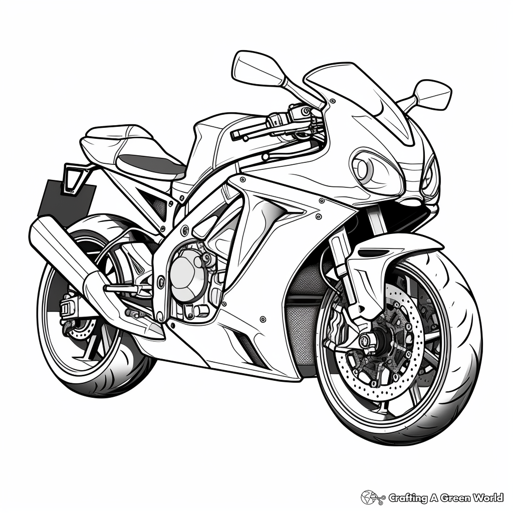 Motorcycle Coloring Pages - Free & Printable!