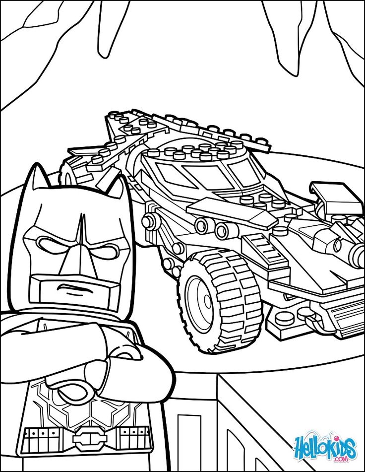 Lego batman batmobile coloring pages ...