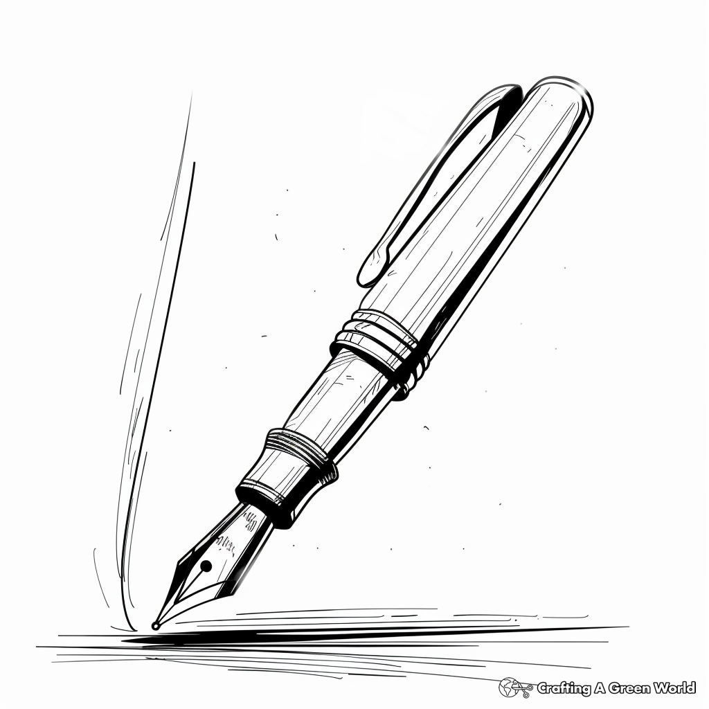 Pen Coloring Pages - Free & Printable!