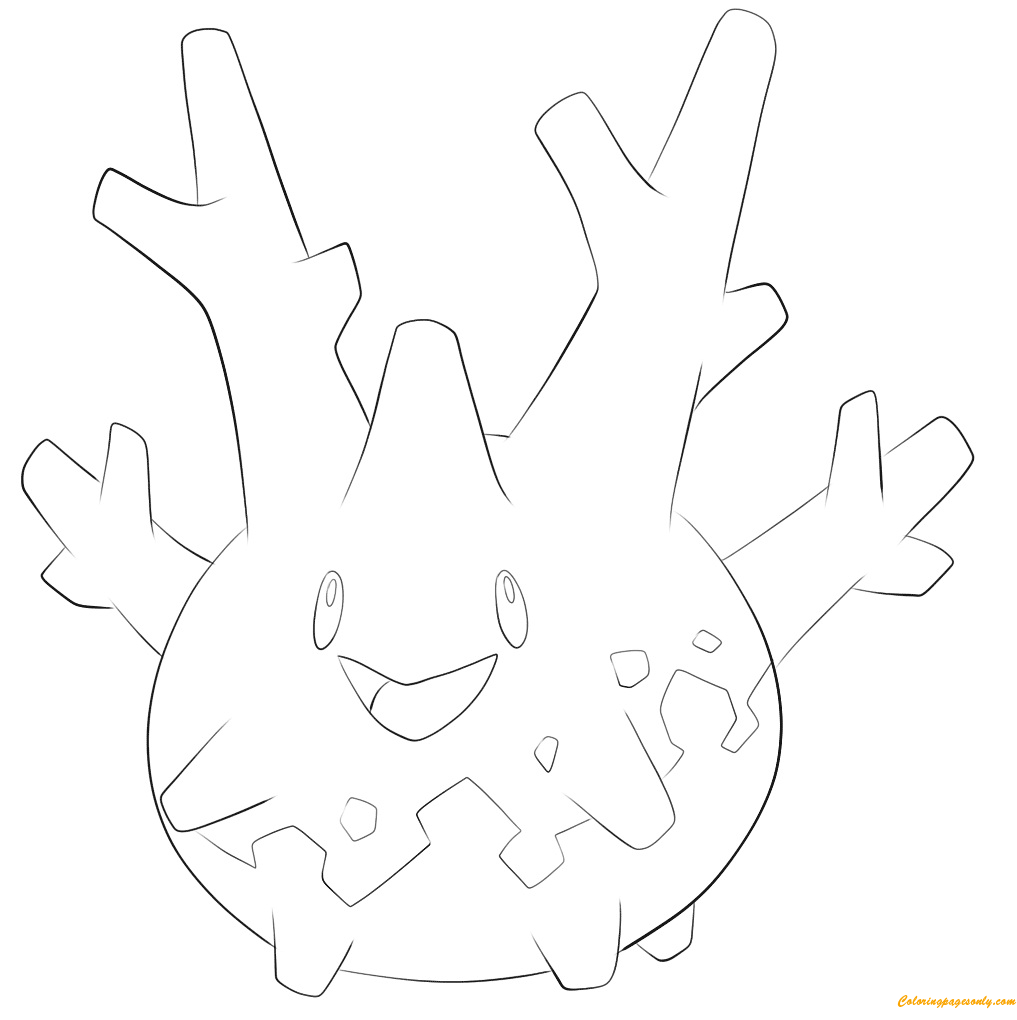 Corsola Pokemon Coloring Pages - Pokemon Characters Coloring Pages - Coloring  Pages For Kids And Adults