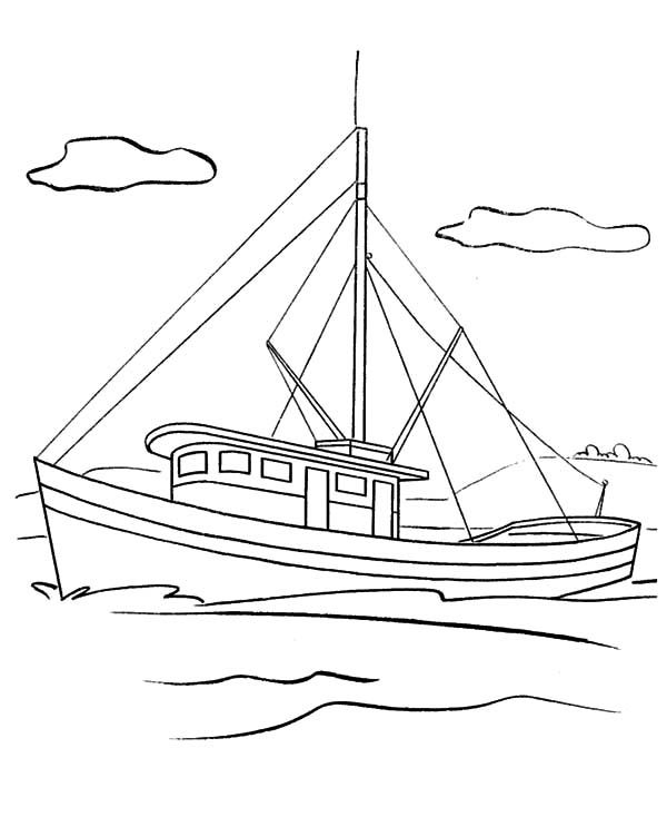 Pin on Fishing Boat Coloring Pages