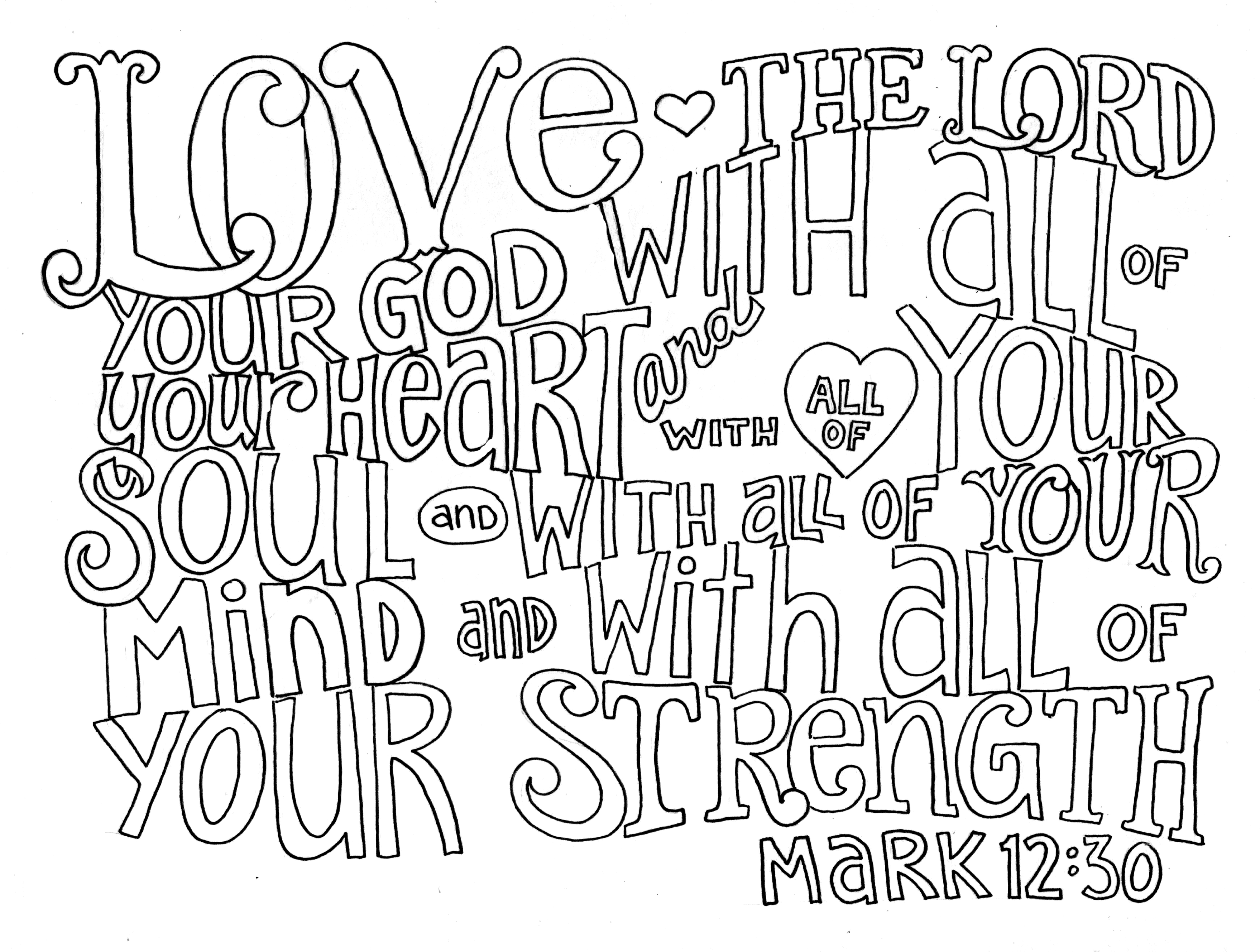 God is Love' Coloring Pages | Free Printable