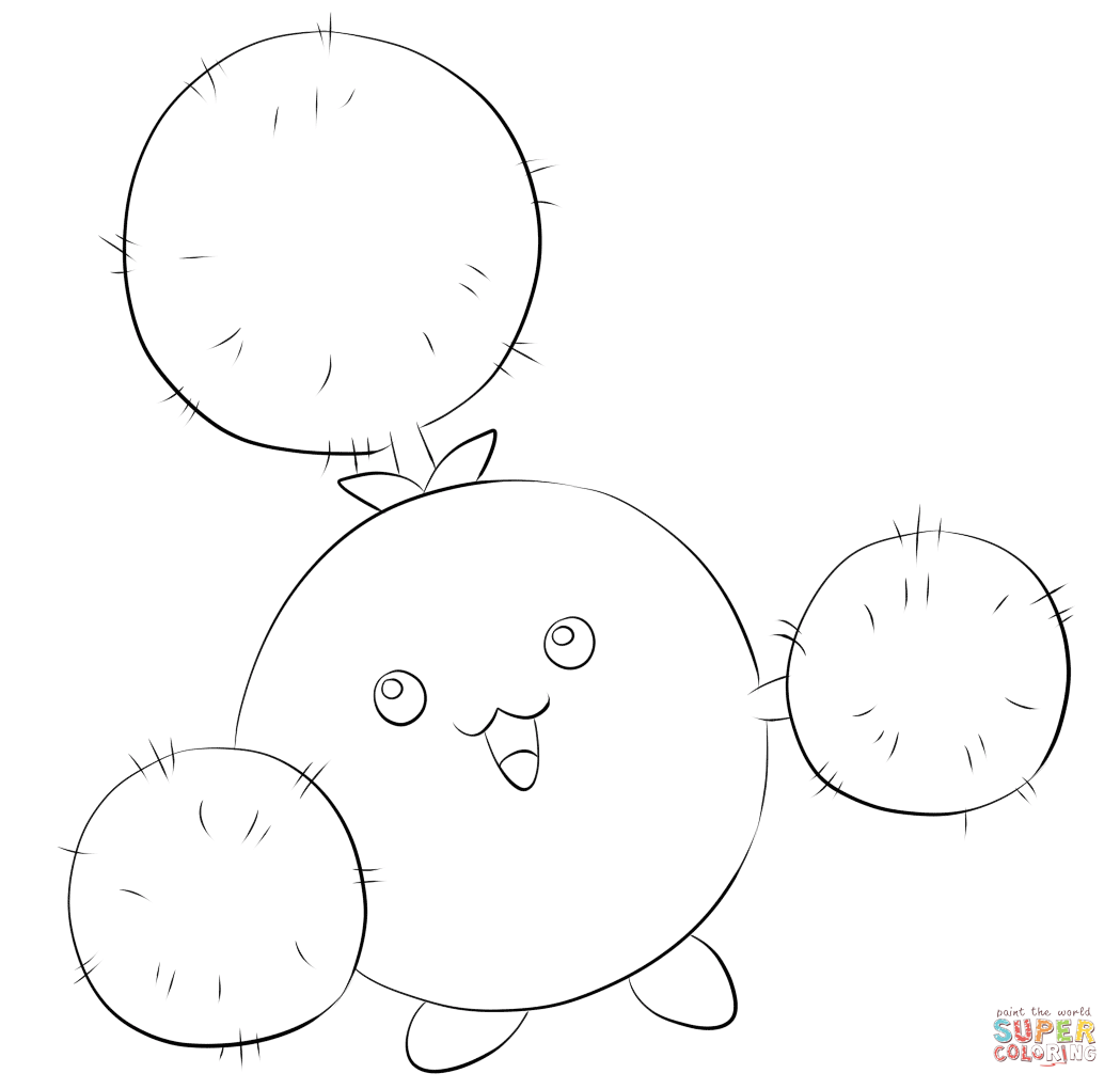 Jumpluff coloring page | Free Printable Coloring Pages