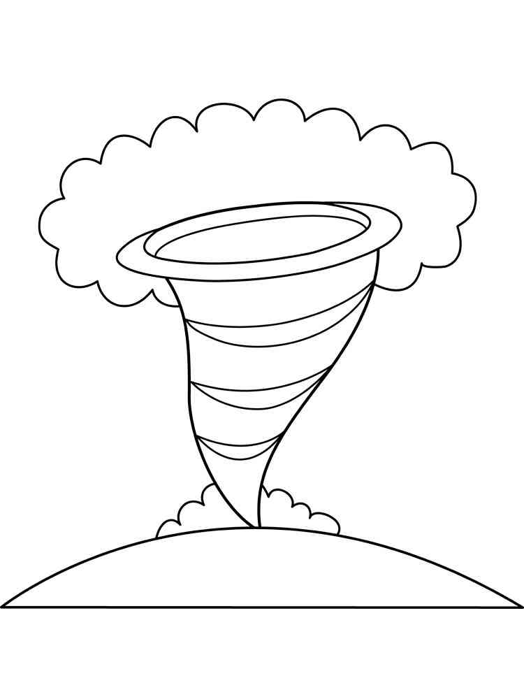 Tornado coloring pages. Download and print Tornado coloring pages