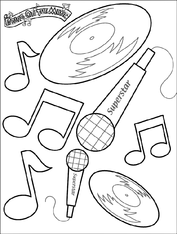 Bring on the Music! Coloring Page | crayola.com