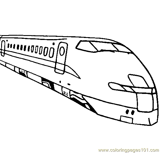 High Speed Train Coloring Page for Kids - Free Land Transport Printable Coloring  Pages Online for Kids - ColoringPages101.com | Coloring Pages for Kids