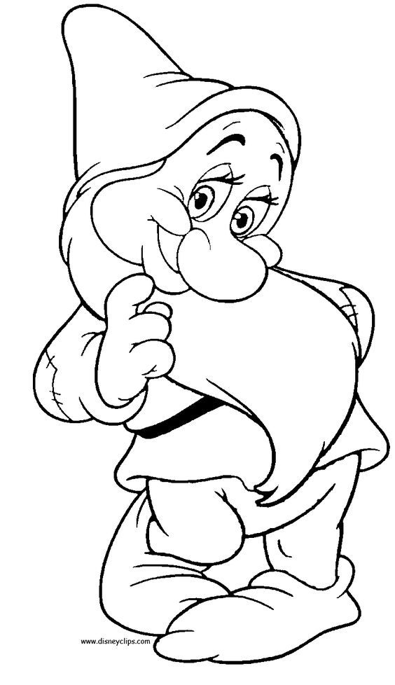 Seven dwarfs, Coloring pages and Coloring