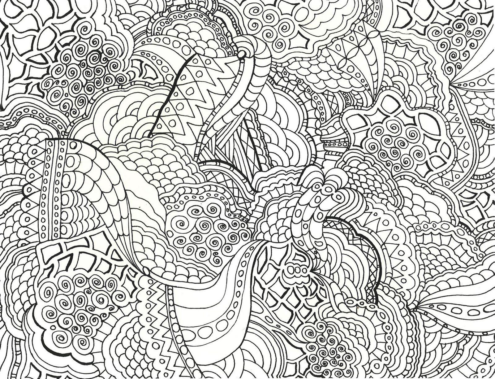 Printable Zentangle - Coloring Pages for Kids and for Adults
