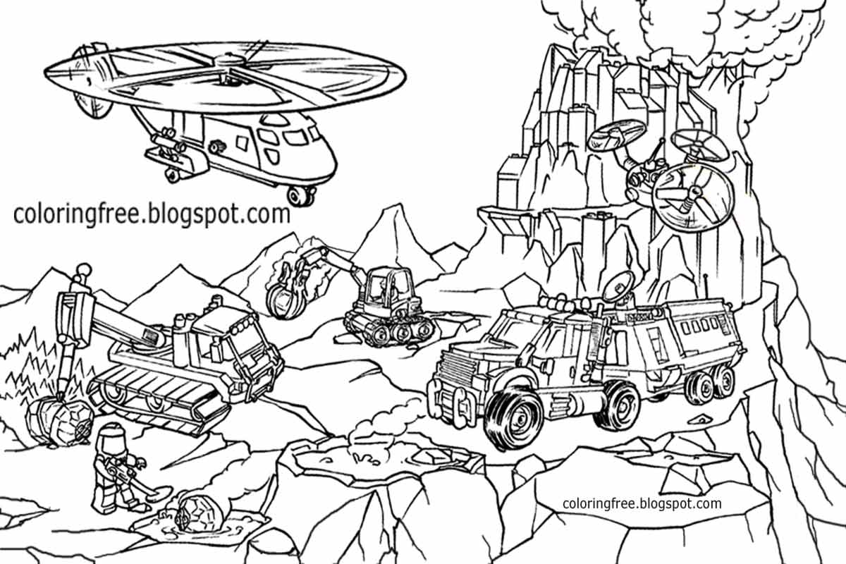 Printable Lego City Coloring Pages For Kids Clipart Activities | Printable Coloring  Pages