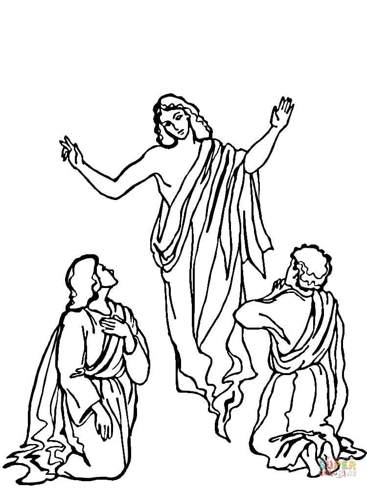 Jesus Ascension coloring page | Free Printable Coloring Pages