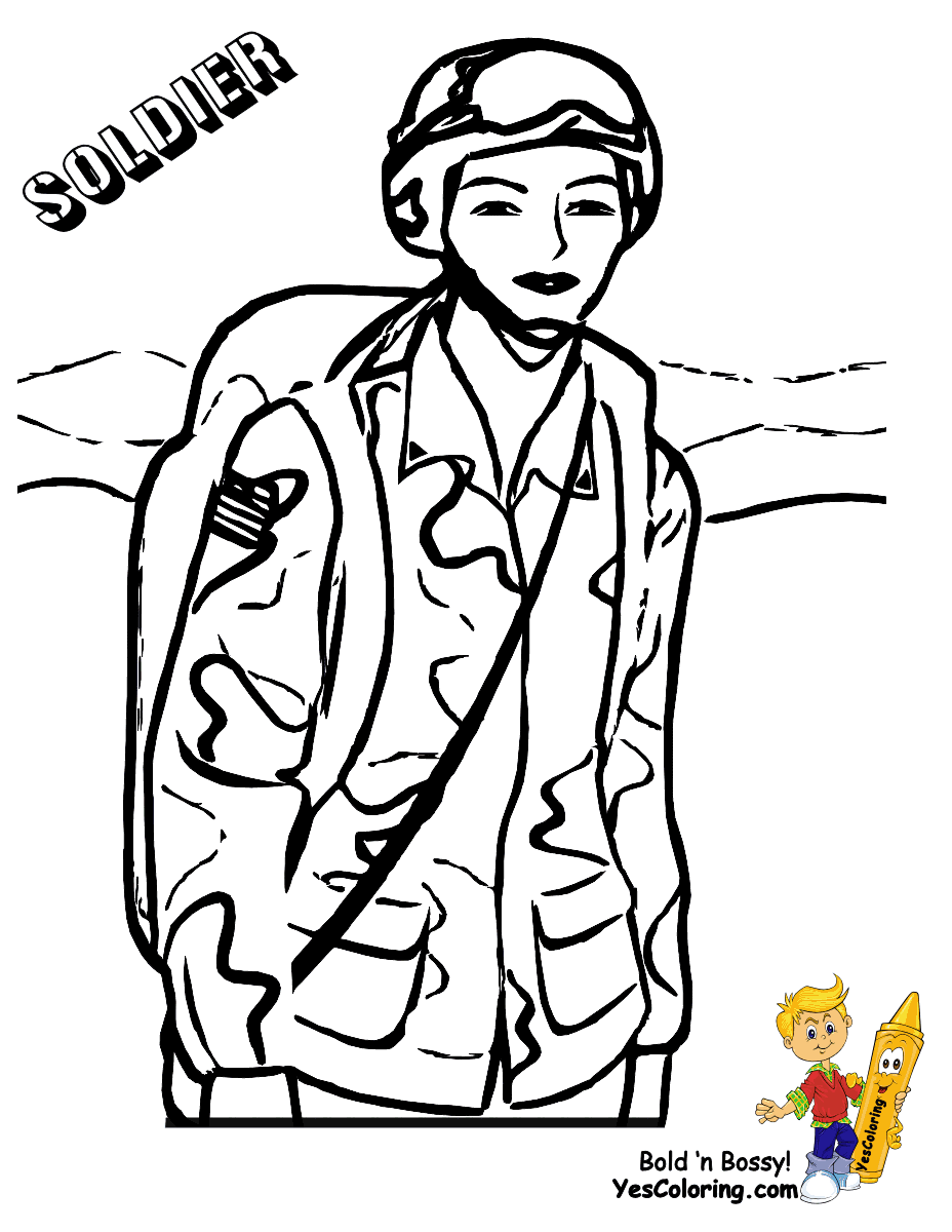 Noble Army Coloring Picture | Uniform Coloring | Female Soldier ...