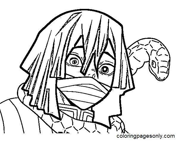 Iguro Obanai Coloring Pages Printable ...