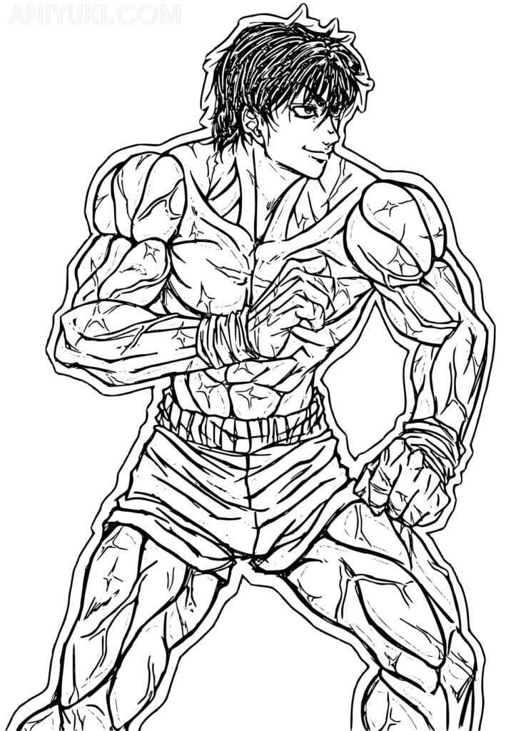Baki Hanma Coloring Pages Printable for Free Download