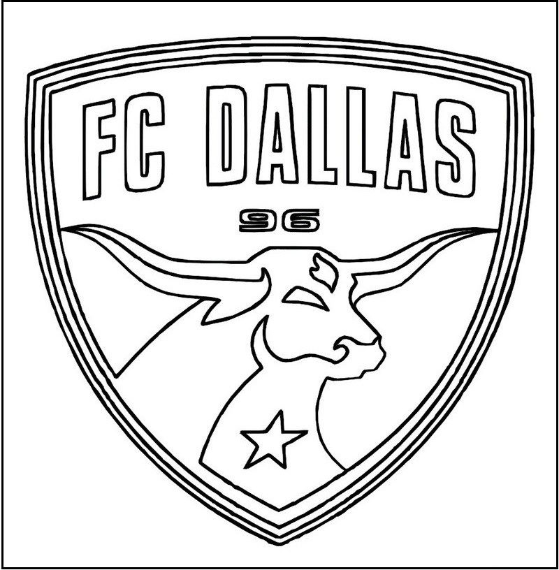 FC Dallas MLS Logo Coloring Sheet ...