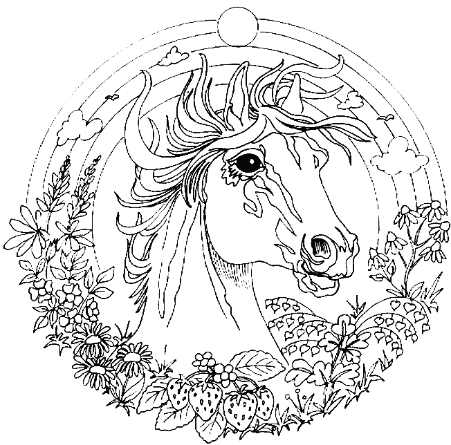 Unicorn Mandala Coloring Pages - Get Coloring Pages