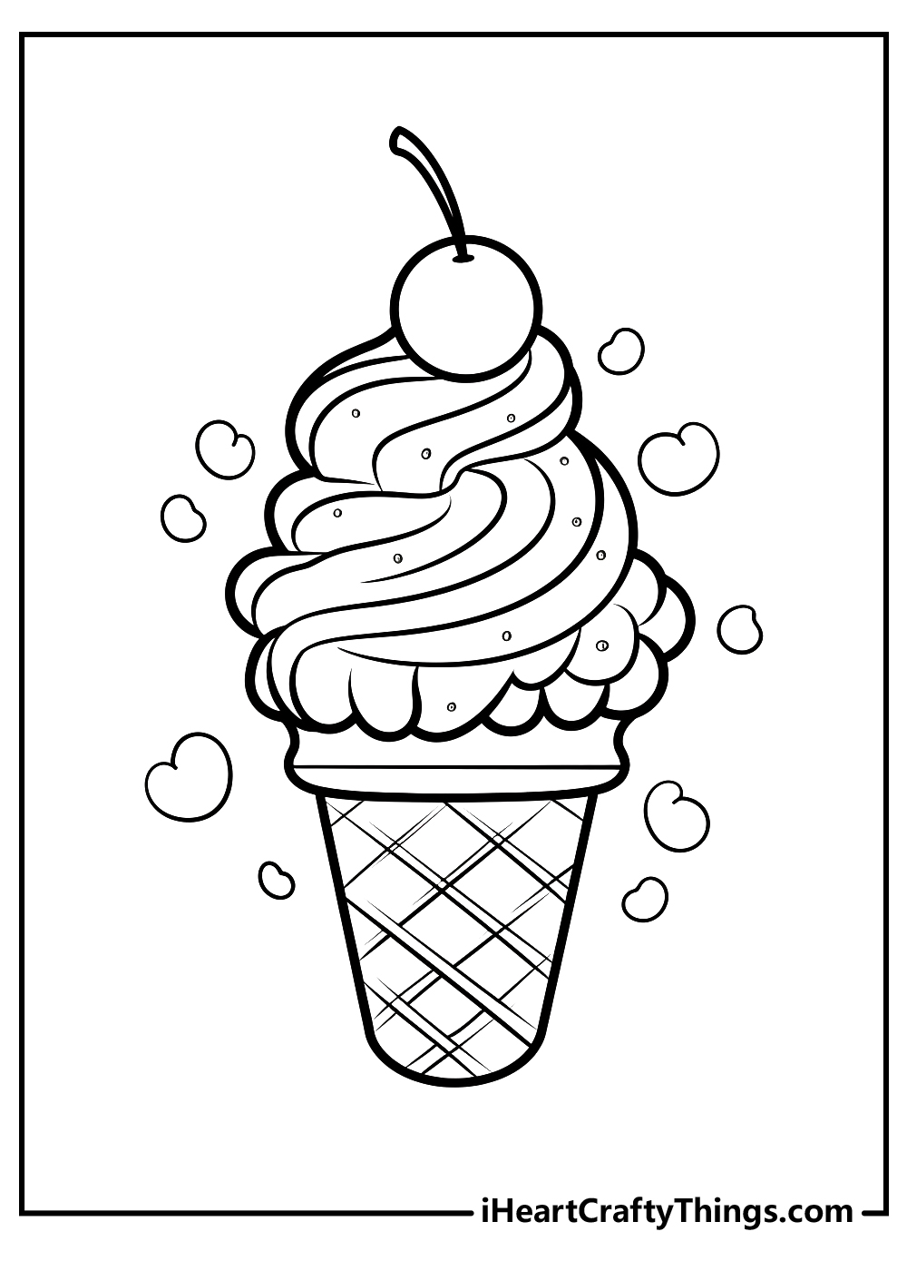 Ice Cream Coloring Pages (100% Free ...