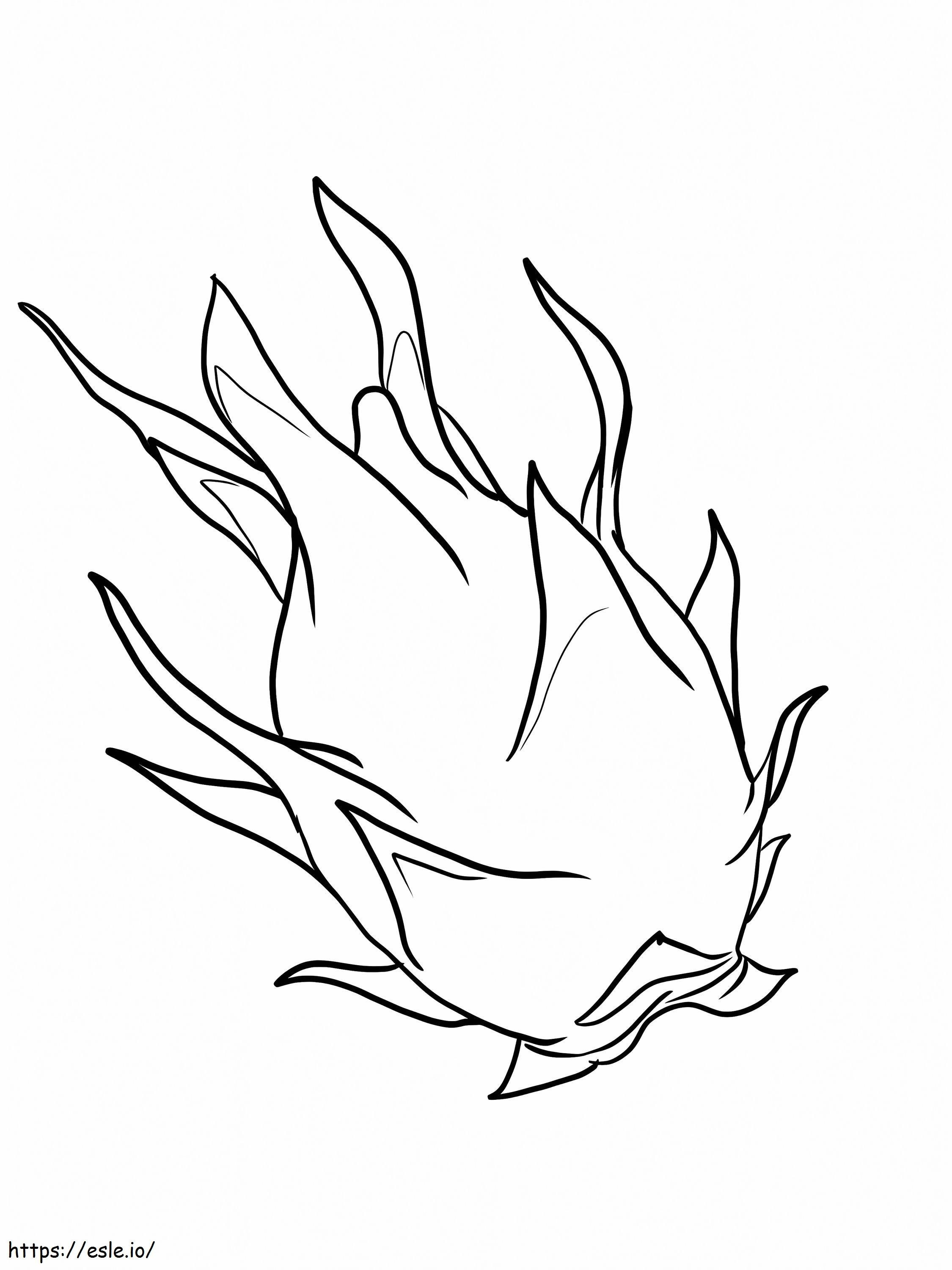 Normal Dragon Fruit coloring page