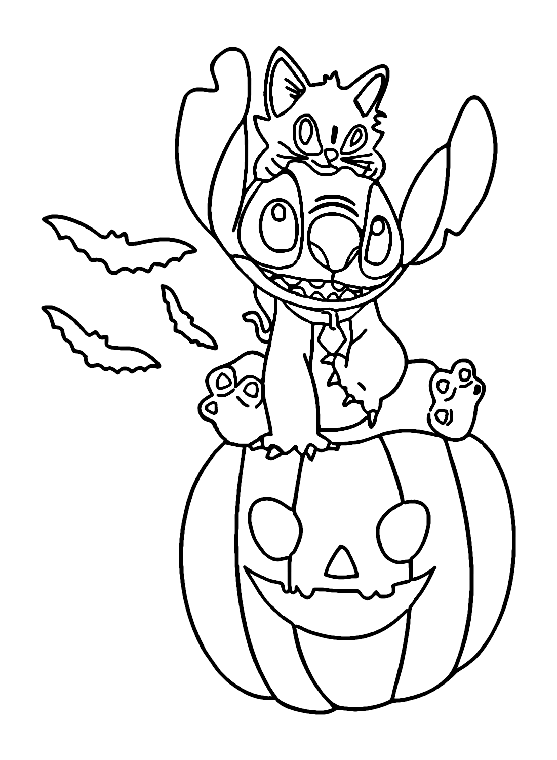 Halloween Stitch Coloring Pages Coloring Pages - Free Printable Coloring  Pages