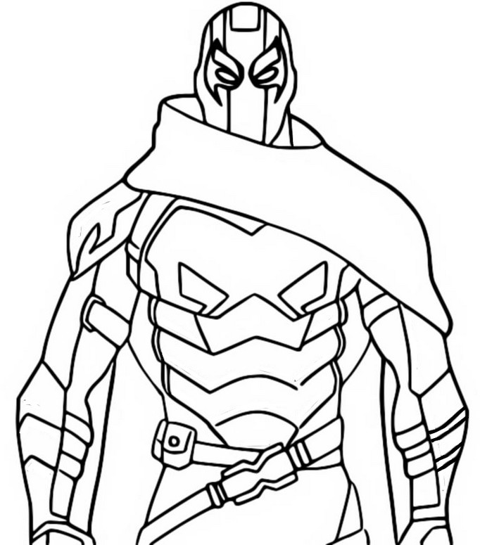 Coloring page Fortnite Chapter 3 Season 2 - Resistance : Battle Pass:  Prowler 9