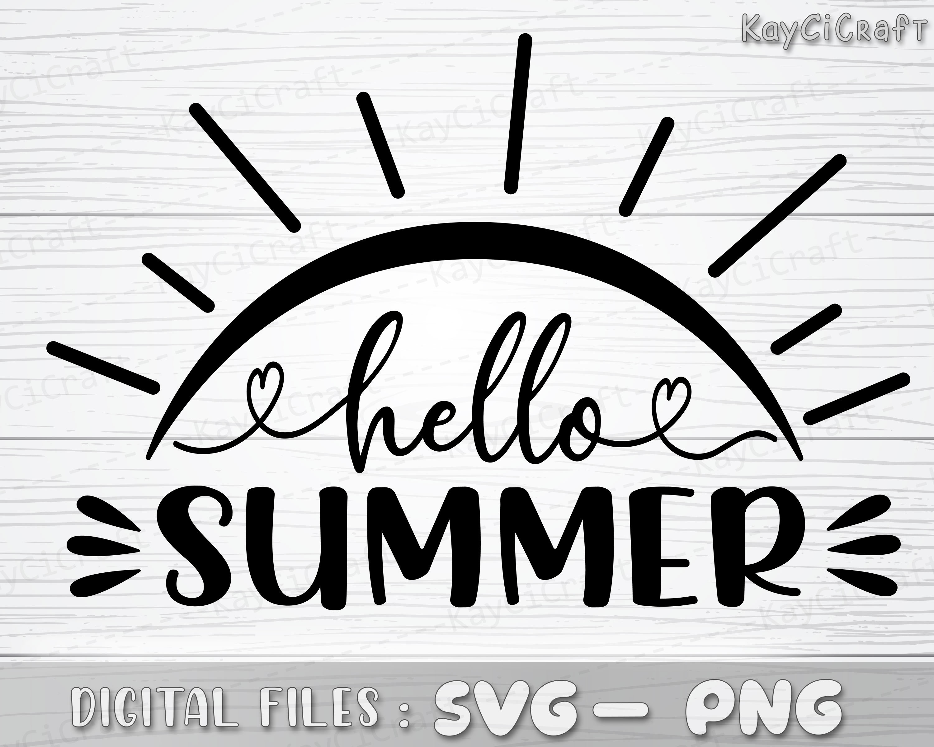 Hello Summer SVG / Summer SVG / Cute Summer Svg / Hello Summer - Etsy