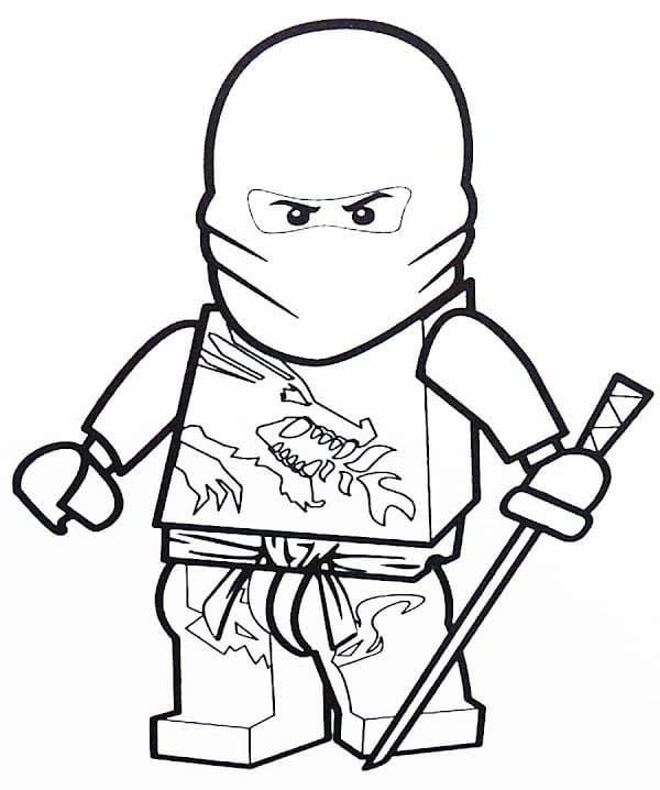 LEGO Ninjago Coloring Pages (100 Pieces). Print for Free A4