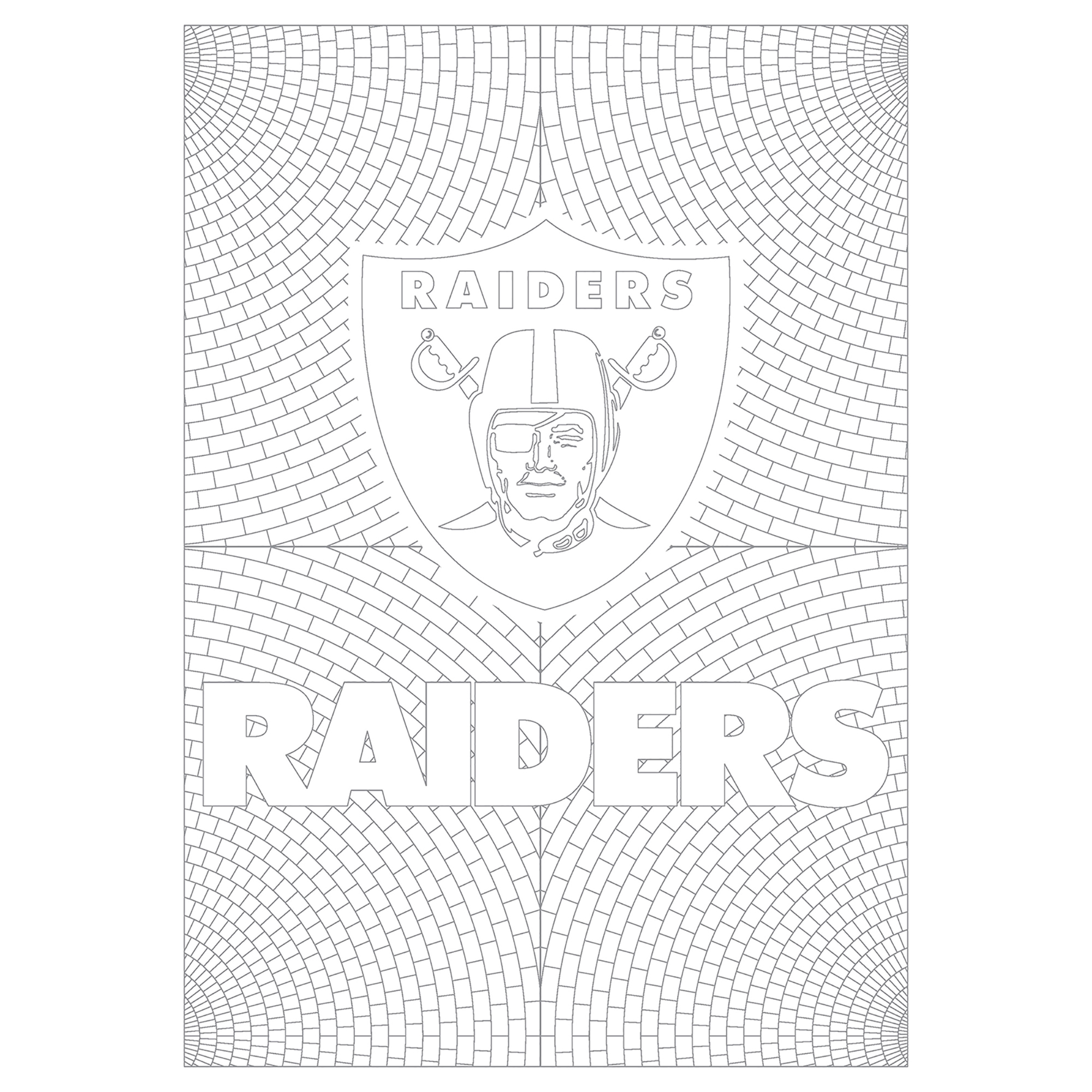 In the Sports Zone NFL Adult Coloring Book, Oakland Raiders - Walmart.com