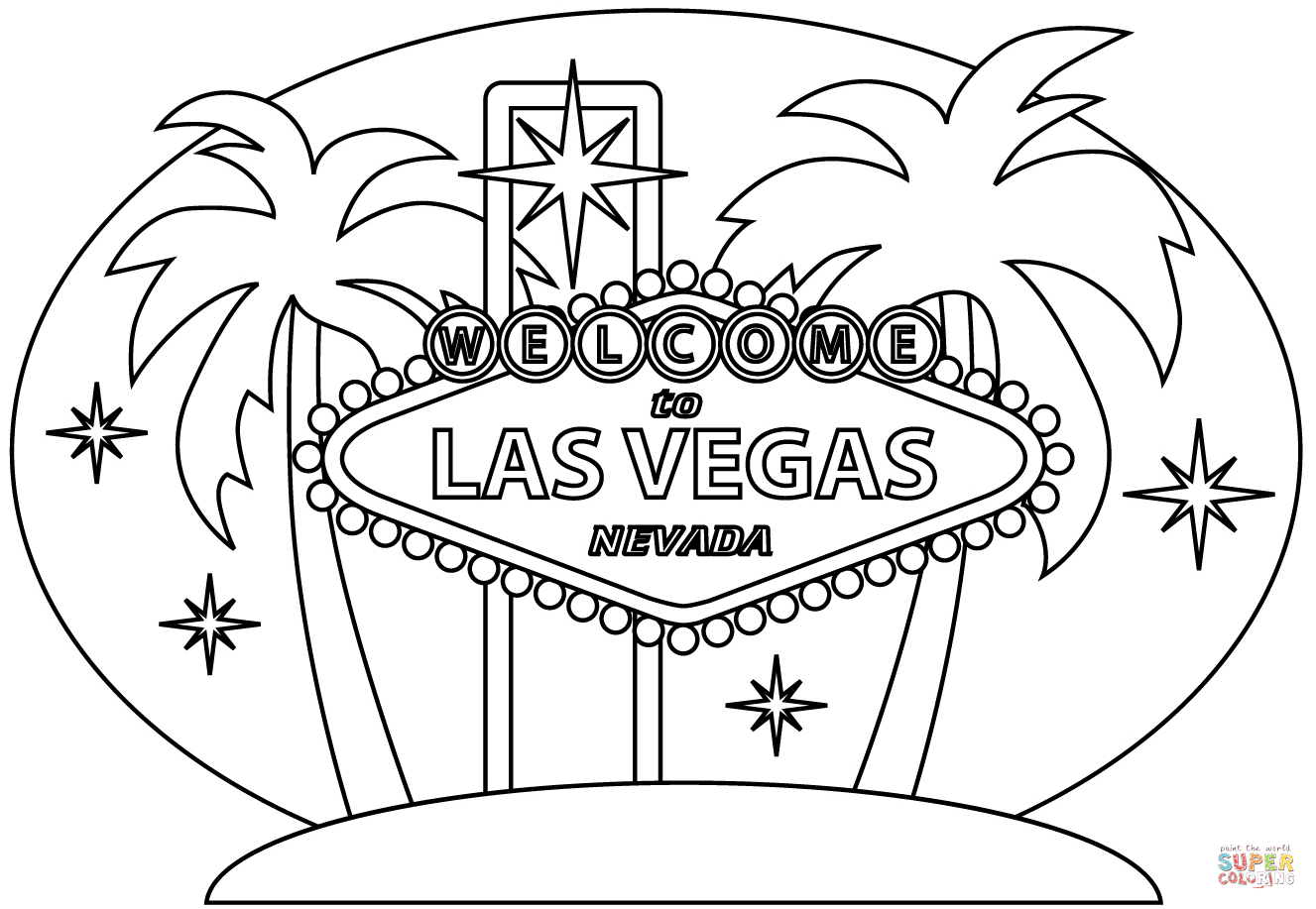 Las Vegas coloring page | Free Printable Coloring Pages