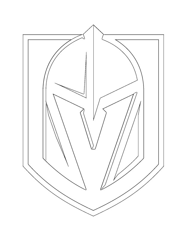 Vegas Golden Knights Coloring Page - Funny Coloring Pages