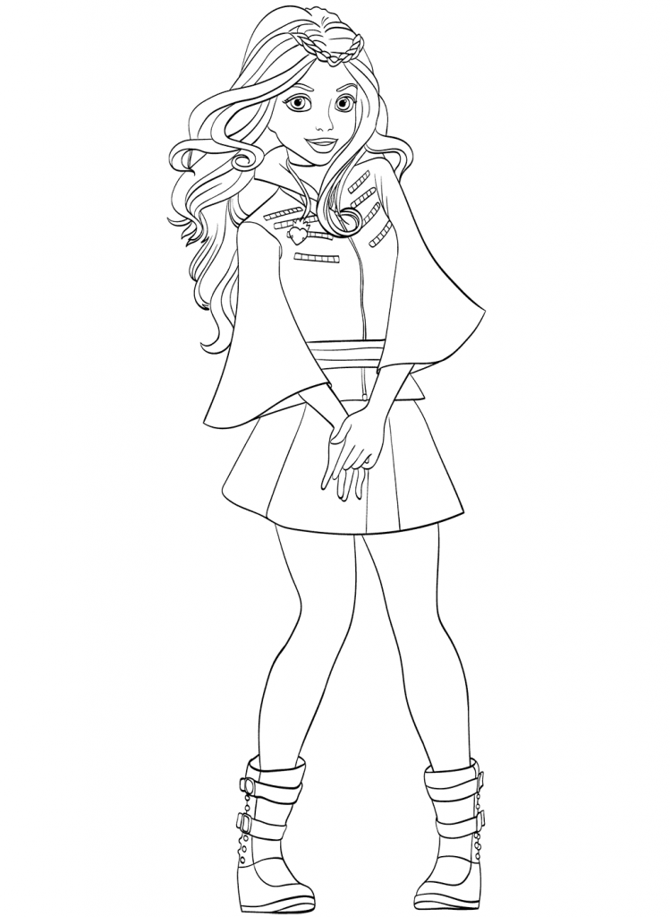 Daughter of evil queen coloring pages