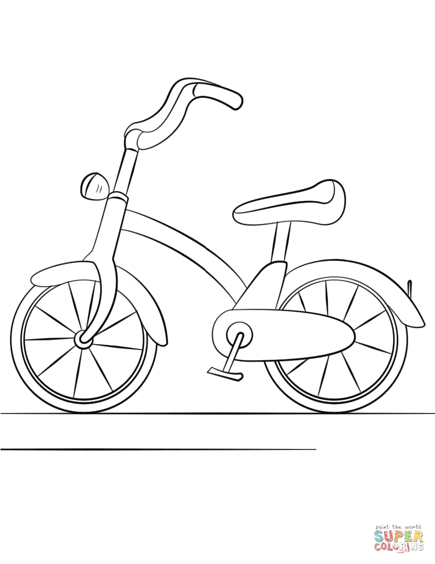 Bicycle coloring page | Free Printable Coloring Pages