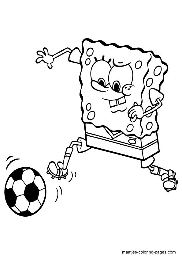 Soccer coloring pages 9 / Soccer / Kids printables coloring pages