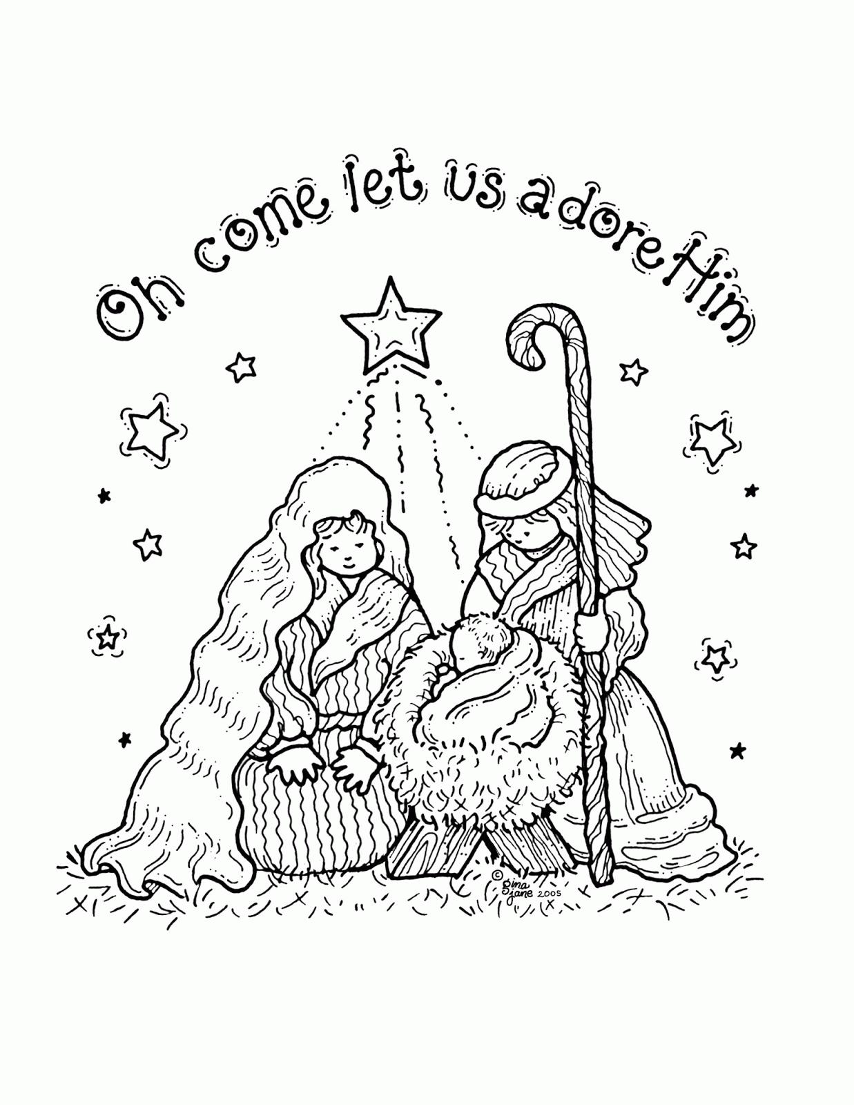 Baby Jesus Coloring Pages To Print - Coloring Pages For All Ages