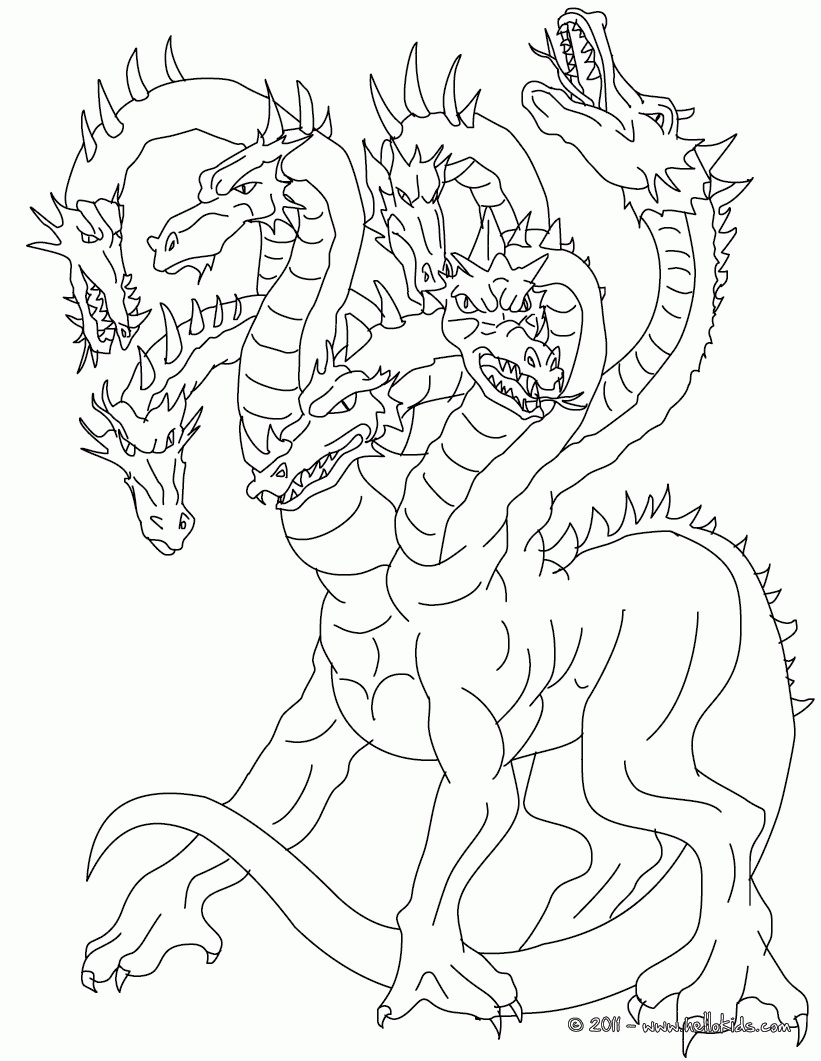 GREEK FABULOUS CREATURES AND MONSTERS coloring pages - LERNEAN ...