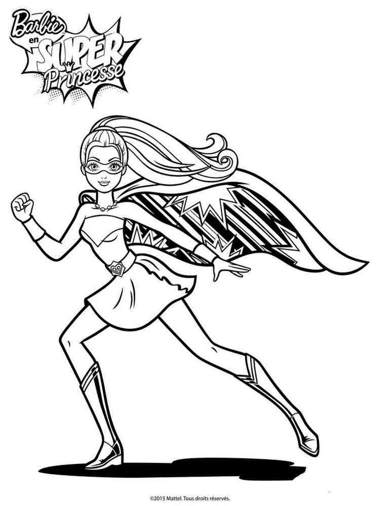 Barbie in Princess Power coloring pages