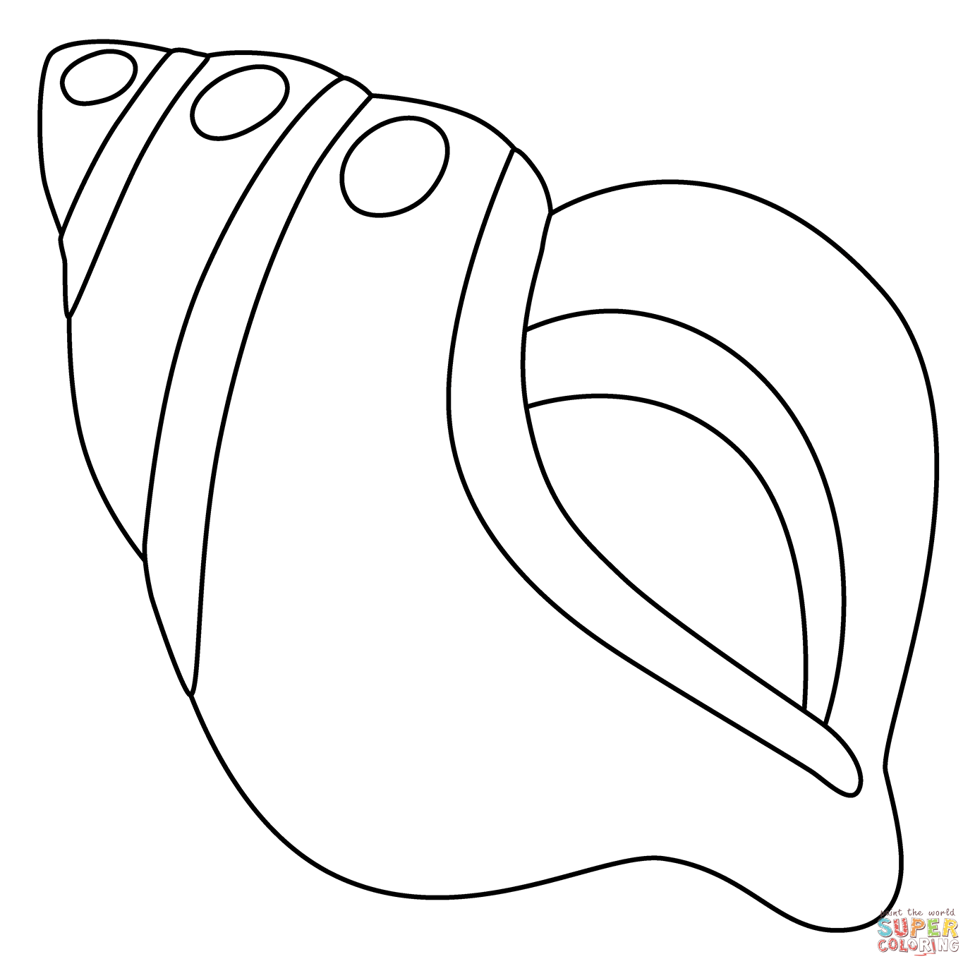 Spiral Shell Emoji coloring page | Free Printable Coloring Pages