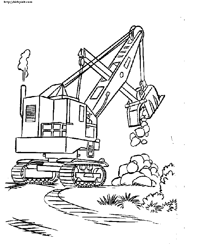 Construction Crane Coloring Page - Get Coloring Pages
