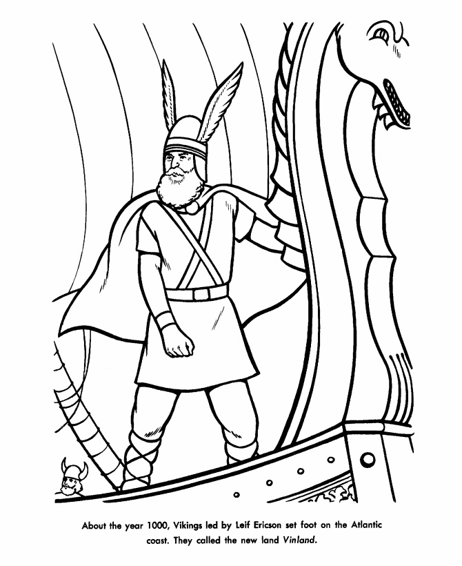 Leif Erikson Day Coloring Pages - Free Printable Coloring Pages for Kids