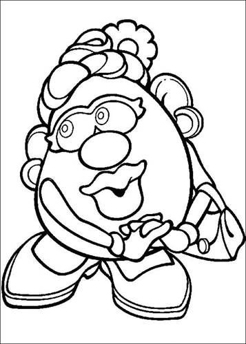 Kids-n-fun.com | 57 coloring pages of Mr. Potato Head