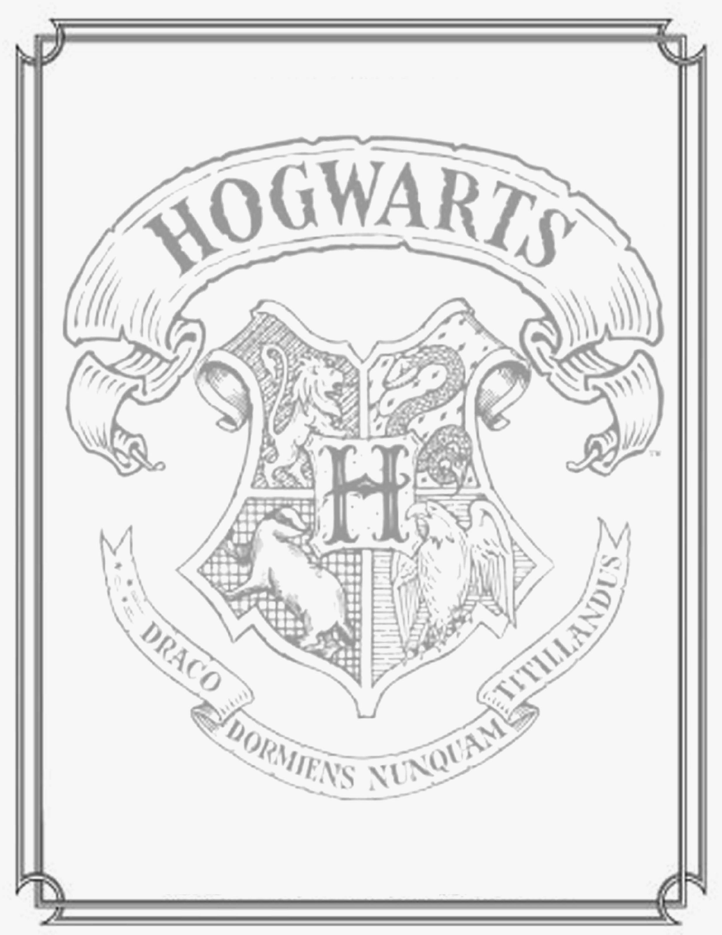 Harry Potter Hogwarts Logo Coloring Pages - Get Coloring Pages