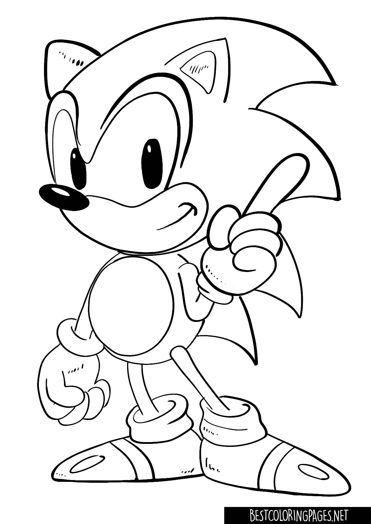Sonic Coloring Pages - Free Printable Coloring Pages - BestColoringPages.net